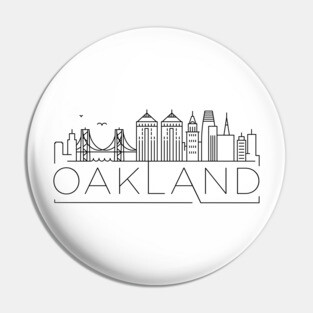 Oakland Minimal Skyline Pin