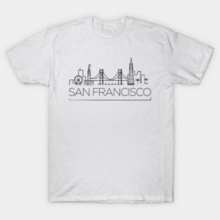 San Francisco Minimal Skyline T-Shirt