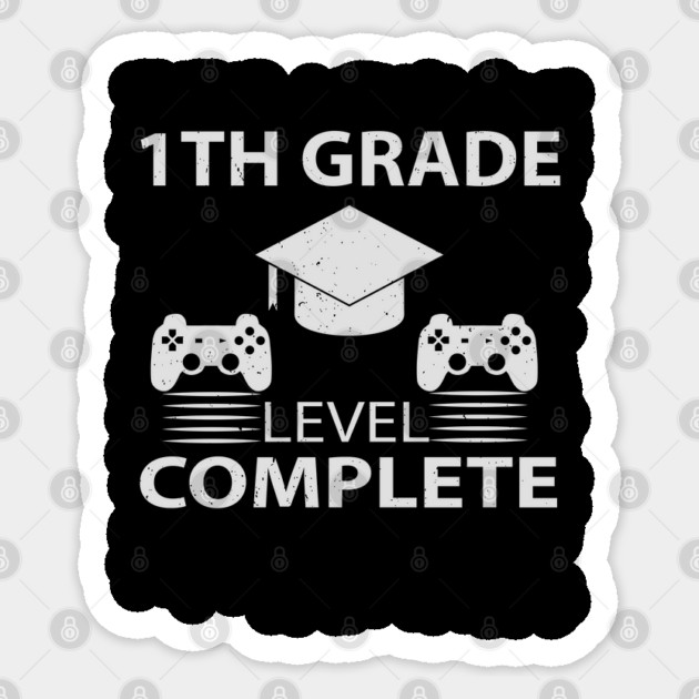 1TH Grade Level Complete Sticker by Pixel Threads 
