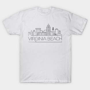 Virginia Beach Minimal Skyline T-Shirt