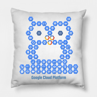 Google Cloud Elements Owl Pillow