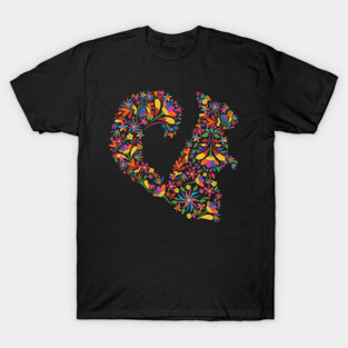 cute squirrel floral animal T-Shirt