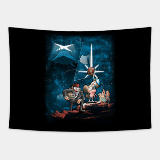 Gravity wars Tapestry