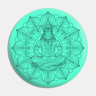 Lord Shiva Mandala Pin