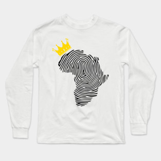Africa DNA, Africa Fingerprint, African King, African Queen, Black  Lives Matter Long Sleeve T-Shirt