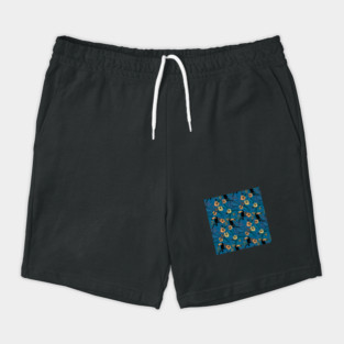 Toucan garden in blue Shorts