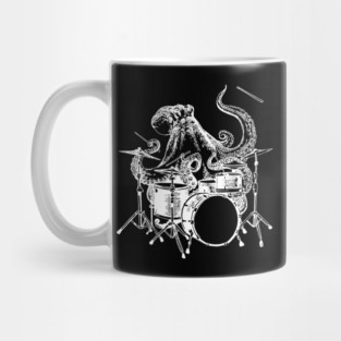 SEEMBO Octopus Playing Drums Rock Drummer Drumming Musician Mug