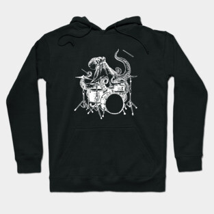 SEEMBO Octopus Playing Drums Rock Drummer Drumming Musician Hoodie