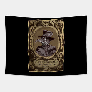 Plague Doctor Fear and contagion Tapestry