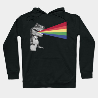 T-Rex Rainbow Ray Blast Hoodie