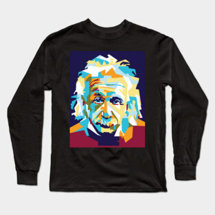 Albert Einstein In WPAP Long Sleeve T-Shirt