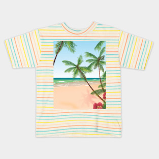 Tropical Beach Kids T-Shirt