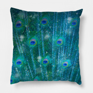 Peacock Stars Pillow