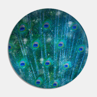 Peacock Stars Pin