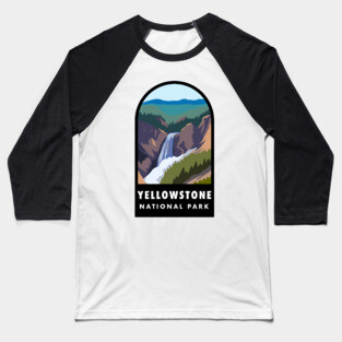 Yellowstone National Park Badge Baseball T-Shirt