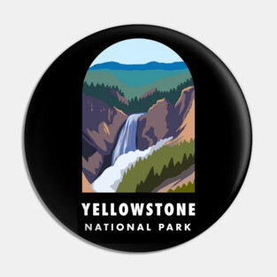 Yellowstone National Park Badge Pin