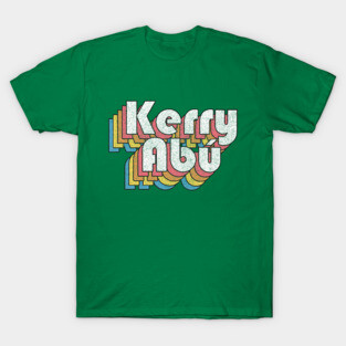 Kerry Abú / Irish County Retro Pride Faded-Style Design T-Shirt