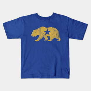 Retro California Golden State Bear Kids T-Shirt