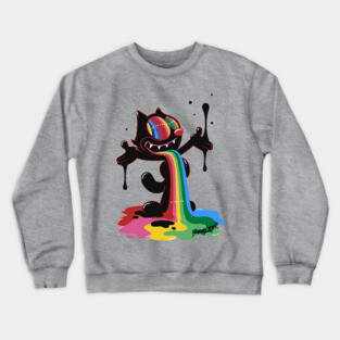 Trippy Felix the Cat Crewneck Sweatshirt