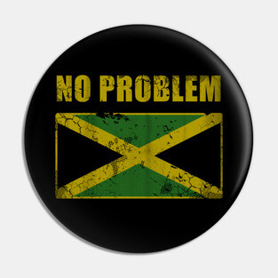 Vintage Jamaica No Problem Jamaican Flag Pin
