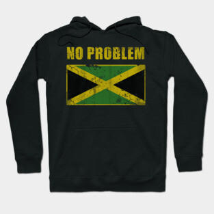 Vintage Jamaica No Problem Jamaican Flag Hoodie