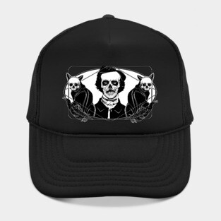 Poe and Skull Cats Hat
