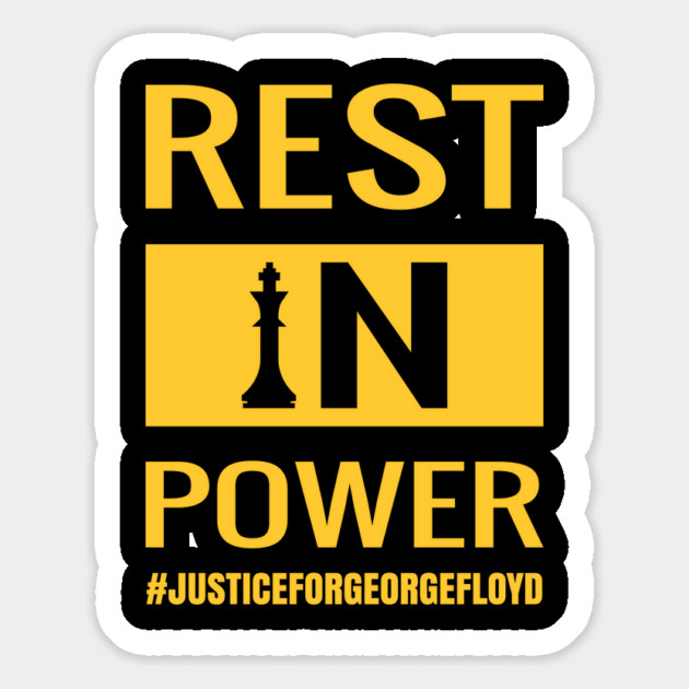 Rest In Power, George Floyd, Black Lives Matter, Civil Rights Magnet by UrbanLifeApparel