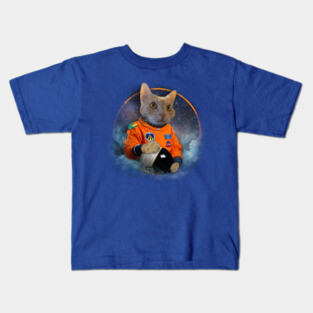 Catstronaut Portrait Kids T-Shirt