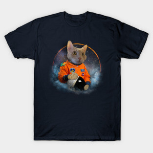 Catstronaut Portrait T-Shirt