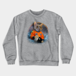Catstronaut Portrait Crewneck Sweatshirt