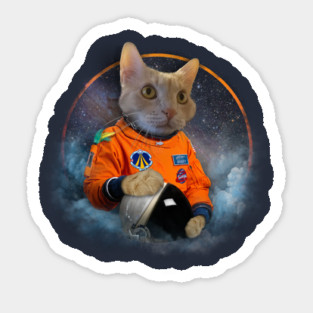 Catstronaut Portrait Sticker