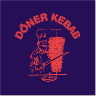 Doner Kebab Banner Posters and Art