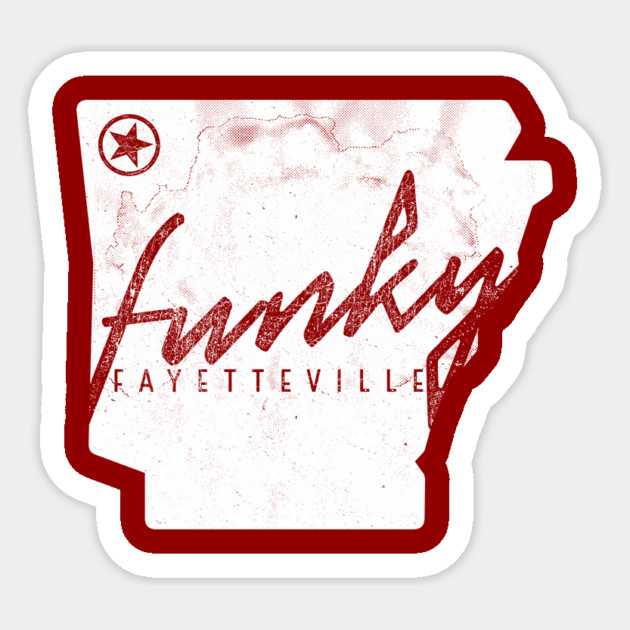 Funky Fayetteville Sticker by rt-shirts