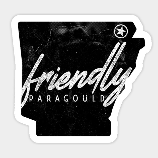 Friendly Paragould Sticker by rt-shirts