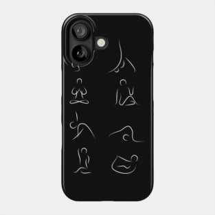 yoga pose awesome sports clothes Phone Case