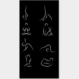 yoga pose awesome sports clothes Posters and Art