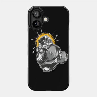 workout clothes sports gym gorilla Phone Case
