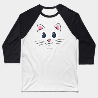 cat face mask and cartoon fashion Baseball T-Shirt