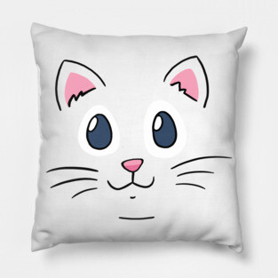 cat face mask and cartoon fashion Pillow