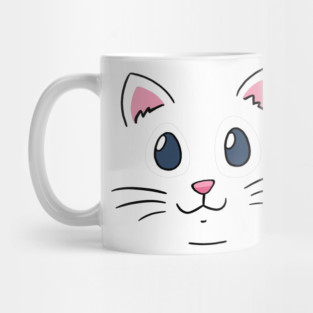 cat face mask and cartoon fashion Mug