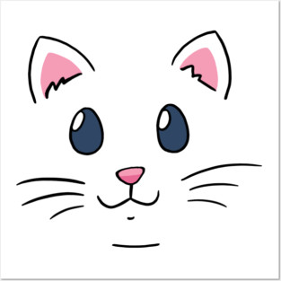 cat face mask and cartoon fashion Posters and Art