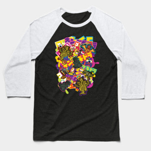 Kaiju Graffiti Baseball T-Shirt