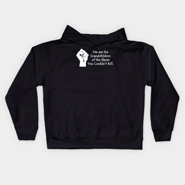 We are the grandchildren of the slaves you couldn't kill, Black Lives Matter, Black History, Black Power Kids Hoodie by UrbanLifeApparel