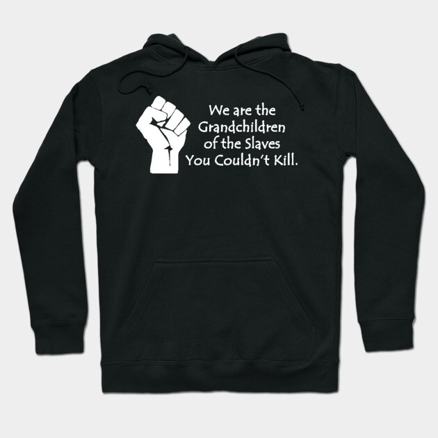 We are the grandchildren of the slaves you couldn't kill, Black Lives Matter, Black History, Black Power Hoodie by UrbanLifeApparel
