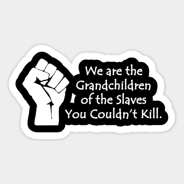 We are the grandchildren of the slaves you couldn't kill, Black Lives Matter, Black History, Black Power Magnet by UrbanLifeApparel