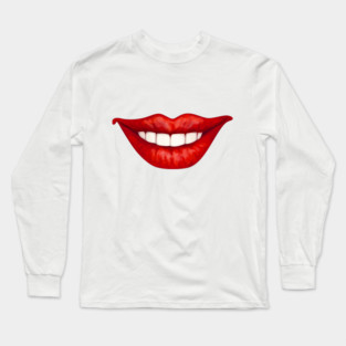 Smiling lips Long Sleeve T-Shirt
