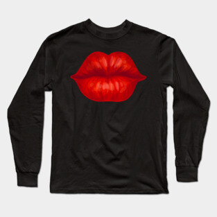 Kissing lips Long Sleeve T-Shirt