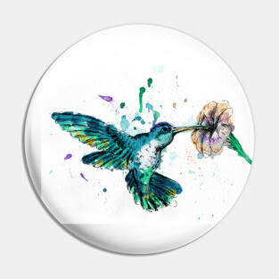 Hummingbird Image Pin