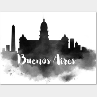 Buenos Aires watercolor Posters and Art