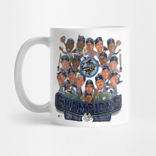 Vintage Caricature New York Yankees 1998 World Series Champion Shirt Mug